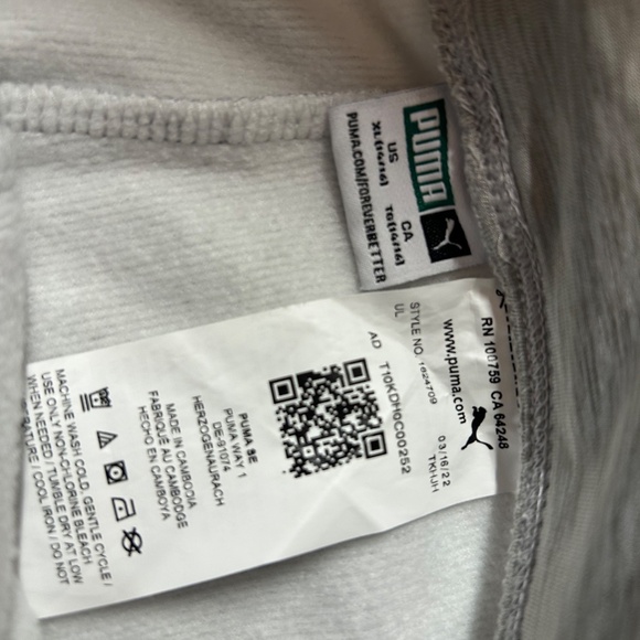 Grey Puma Kids’ Leggings - Size XL (14/16) - New Without Tags - Picture 5 of 6